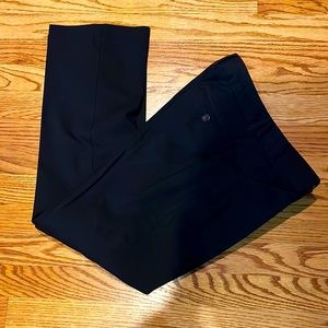 Theory Black Cotton Ankle Length Pants